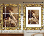 Gold 11x14 Picture Frame Vintage Picture Frames Ornate Baroque | Real Glass - Image 2