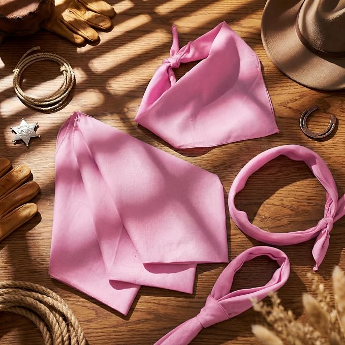 Suhine 100% Cotton Solid Bandanas Blank Bandanas Multifunctional Headband Scarf - Image 7