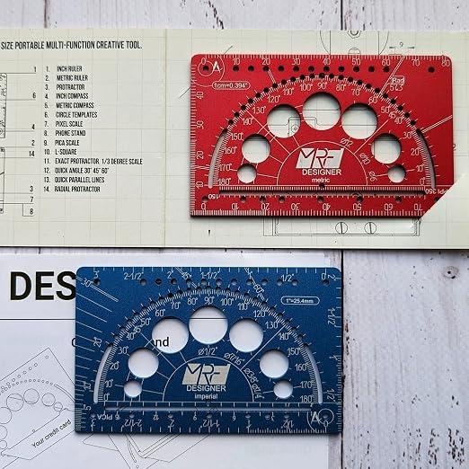 Designer – 15-in-1 Credit Card Multitool Ruler – Aluminium Wallet Multitool Card - Image 9