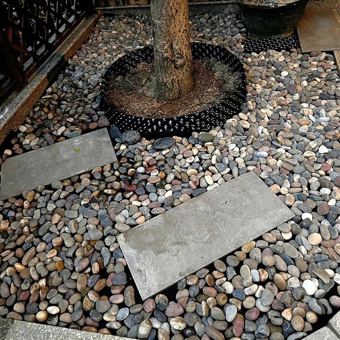 FANTIAN 20 lbs River Rocks for Plants, 1-2 Inch Decorative Pebbles Stones for - Image 5
