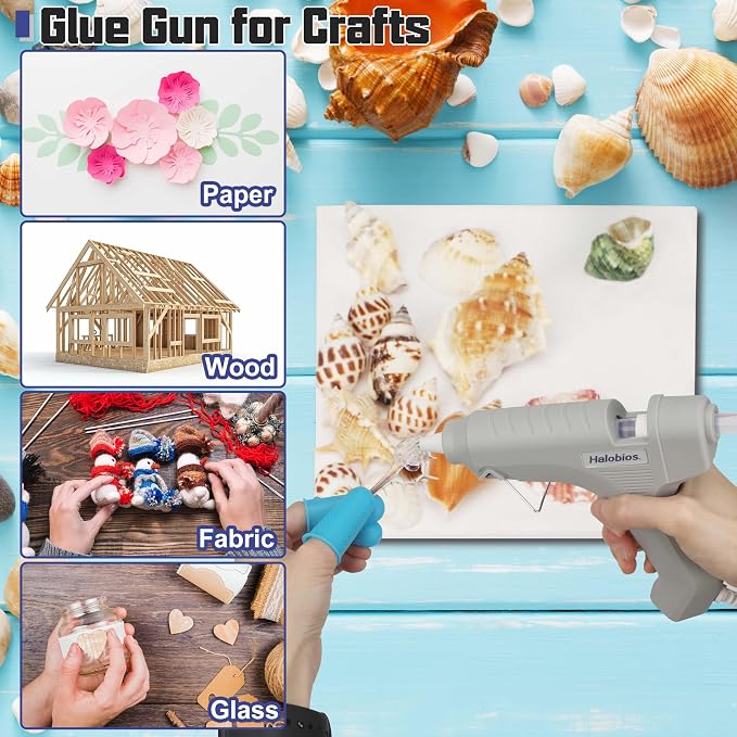 Halobios Hot Glue Gun, Fast Preheating Hot Melt Glue Gun - Image 6
