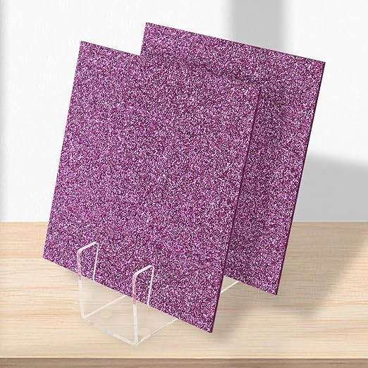 2 PCS 8 x 8 inch Glitter Colored Plexiglass Acrylic Sheets - Image 3