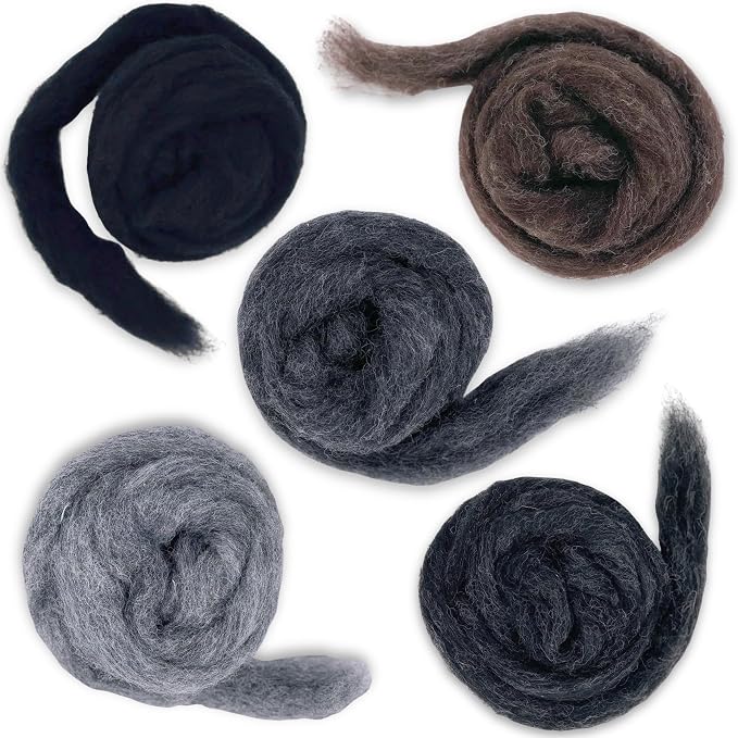Corriedale Carded Sliver Wool Roving Variety Bundle | Best Core Wool - Image 3