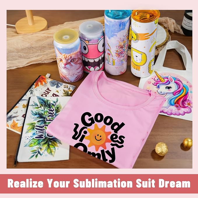 Joyclub 5 PCS Unisex Sublimation Blanks Bulk Polyester T Shirts - Image 3