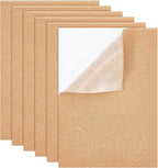 BENECREAT 6 Pcs 11.5 x 8.2" Self-Adhesive A4 Cork Sheets Rectangle Coaster Cork by BENECREAT