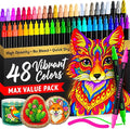 ARTISTRO 48 Precision Dual-Tip Acrylic Paint Markers – Paint Pens Set by ARTISTRO