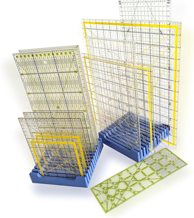 Storage Rack for Quilting Rulers, 12 Slot Ruler Holder Organizer and Storage - Image 3
