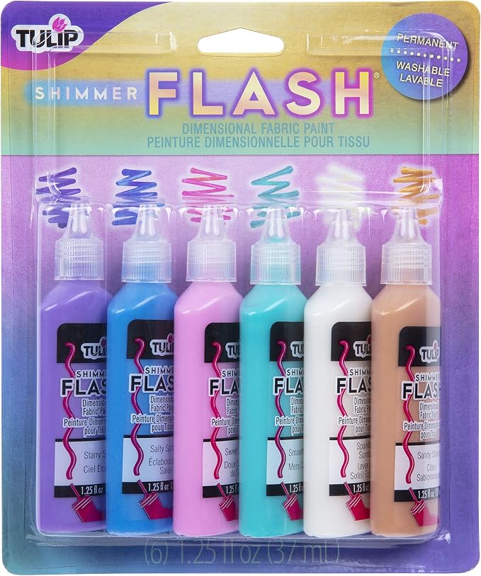 Tulip 17581 Dimensional Metallic Fabric Paint, 1.25 Fl Oz by Tulip