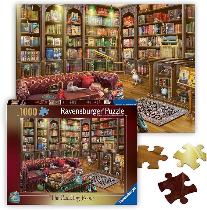 Ravensburger - The Reading Room - 1000 Piece Jigsaw Puzzle - Stunning, Vivid by Unknown