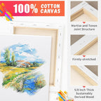FIXSMITH Stretched Canvas for Painting, Pre-Primed Canvases Wood Framed Canvas - Image 3