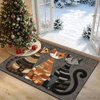 Cute Cat Faux Cashmere Non-Slip Rug 15.7x23.6 Inches, Washable Low Pile - Image 7