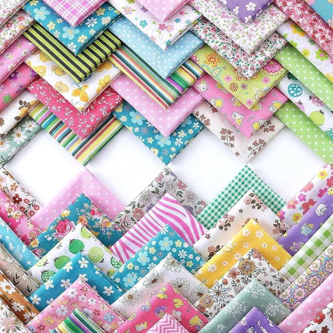 600pcs Cotton Fabric Squares 4" x 4" Fabric Scraps - Image 8