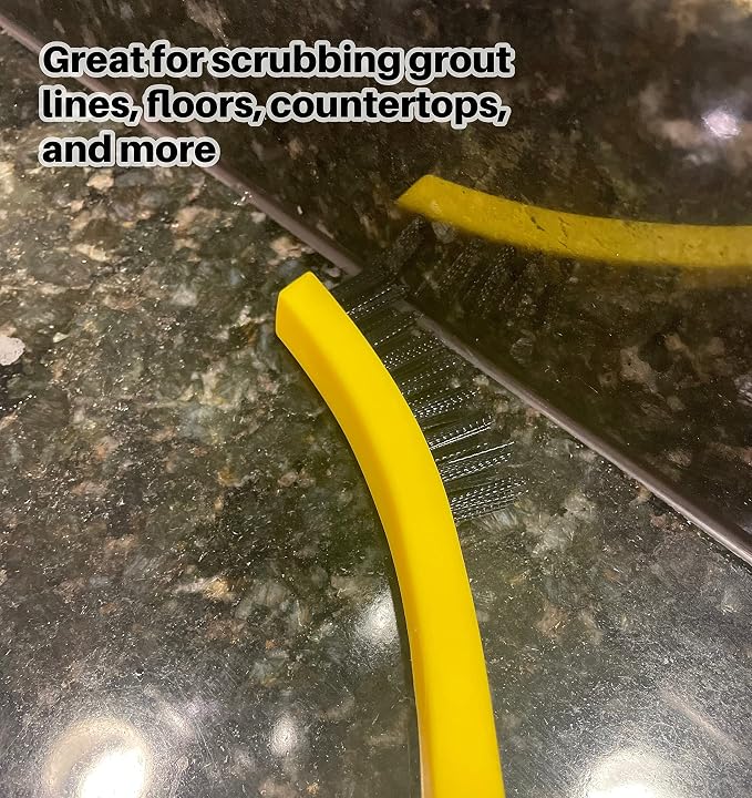 Rubbermaid Commercial Products Tile and Grout Brush, Cleaning Scrubbing Brush - Image 6