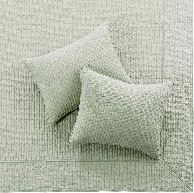 Levtex Home Cross Stitch Reversible King Bedspread Set - Image 6