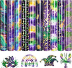 Tintnut Mardi Gras Sparkle HTV Vinyl, easy cut & weed, stretch washable by Tintnut