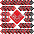 100 Pack Bandanas Unisex Paisley Bandanas Bulk Multi Purpose Cowboy Head Wrap by Handepo