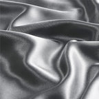 BEDELITE Satin Pillowcase with Zipper, Dark Grey King Size Pillow Cases Set of 2 - Image 3