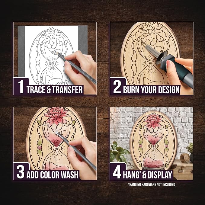 ArtSkills Wood Burning Kit for Beginners, Deluxe Pyrography Wood Engraving Art - Image 3