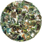 50PCS Forest Stickers PET Transparent Stickers Vintage Fantasy Forest Decals - Image 2