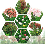 Hoteam 72 Pcs Miniature Garden Accessories Mini Moss Garden Animals Rabbit Owl - Image 3