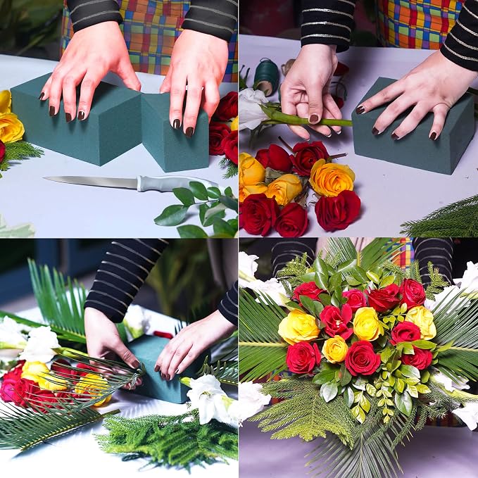 FLOFARE Pack of 6, Dry and Wet Floral Foam Blocks - Image 5