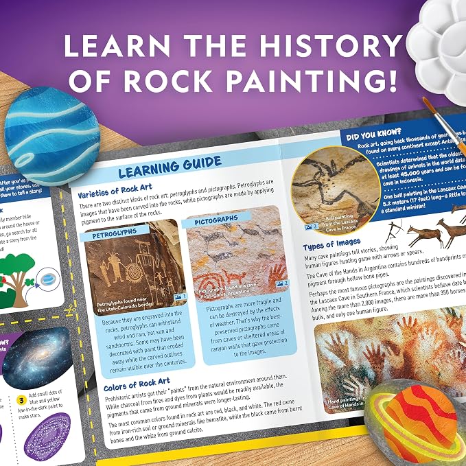 NATIONAL GEOGRAPHIC Glow in the Dark Rock Painting Kit - Image 7