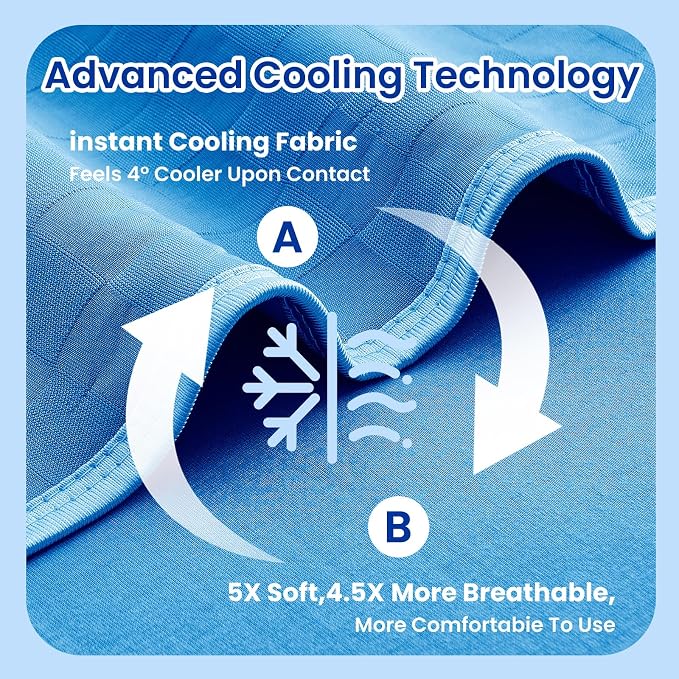 Topcee Cooling Blanket King Size- 90"x108" Summer Cooling Throw Blanket - Image 5