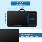 LAPGEAR Home Office Lap Desk – Black Carbon, Fits 15.6” Laptops - Image 5