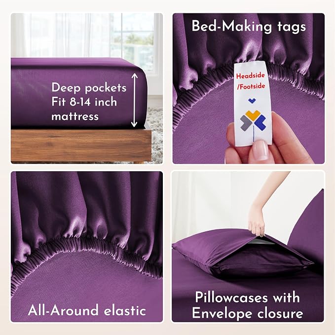 California Design Den Queen Bed Sheets Set - Image 5