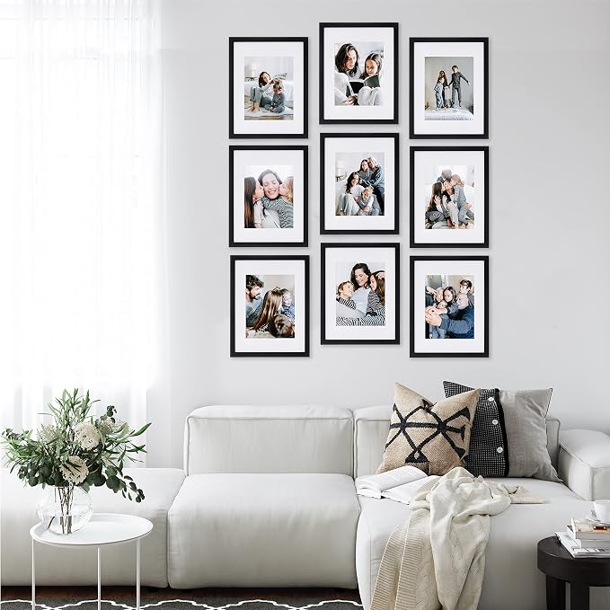 Sheffield Home 9 Piece Gallery Wall Frame Set, 11x14 in. matted to 8x10 in. - Image 6