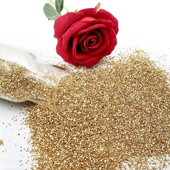 1 lb Crushed Glass Glitter for Crafts, DIY Nail Art, Vase fillers for - Image 3