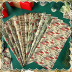 HunnmingRe 20 Pcs 10''x10'' Vintage Mushroom Quilting Fabric Square Woodland - Image 3