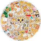 100Pcs Cheetah Stickers for Water Bottle, Laptop by BulbaCraft