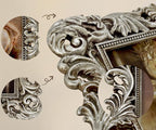 11x14 Picture Frame Silver Ornate Vintage Antique Gothic Baroque | Wall Display - Image 6