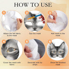 Seenelling DIY Therian Mask Kit Blank Cat Mask - Image 6