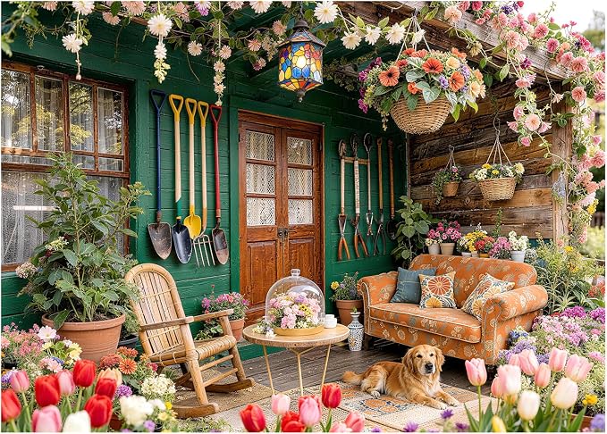 Garden Retreat Puzzles for Adults 1000 Pieces, Challenging Jigsaw Puzzles for by FLYHOUR