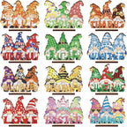 YooNotee 12 Sets Gnome Interchangeable Seasonal Diamond Art Tabletop by Unknown