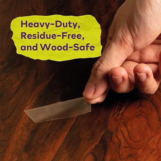ATack Clear Double-Sided Tape, Tear by Hand, Wall Safe Heavy-Duty Double Sides - Image 4