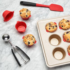 OXO Good Grips Silicone Baking Cups, Dishwasher Safe, Food Grade, Cupcake Cups - Image 10