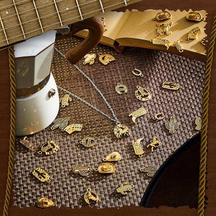 MTLEE 100 Pieces Western Cowboy Charms - Image 6