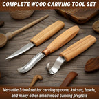 BeaverCraft Wood Spoon Carving Tools Kit S14m – Wood Carving Knives - Image 2