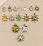 Celestial Sun Charm-100g Craft Supplies Sun Charms Pendants - Image 3
