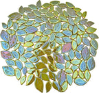 500g/1.1lb Leaf-Shaped Ceramic Mosaic Tiles, Ceramic Mosaic Pieces - Image 6