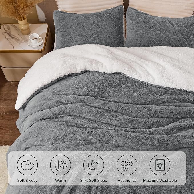 BEDELITE Fluffy Queen Comforter Set - Image 6