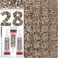 36000Pcs Tan Rhinestones Gems for Bedazzling, Flat Back Resin Diamond Crystal by Worthofbest