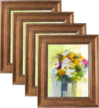 LUCKYLIFE 8x10 Picture Frame Set of 4, Rustic Bronze Picture Frames by LUCKYLIFE