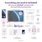 DIAMOND ART CLUB Wisteria Moon Diamond Painting Kit, Fun DIY Crafts - Image 3