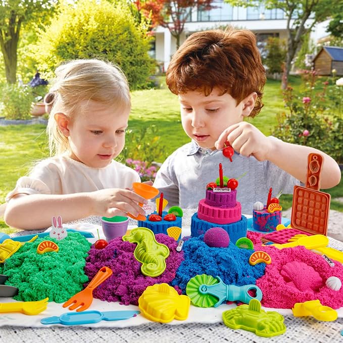 YIDESTARS Sensory Play Kit: Sand Art & Ice Cream Toy - Image 4