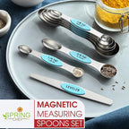 Spring Chef Stainless Steel Magnetic Measuring Spoons Set of 8 - Image 3