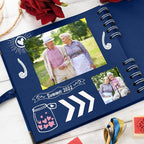 Bstorify Square Scrapbook Photo Albums 7 x 7 Inch Blue Hardcover - Image 6